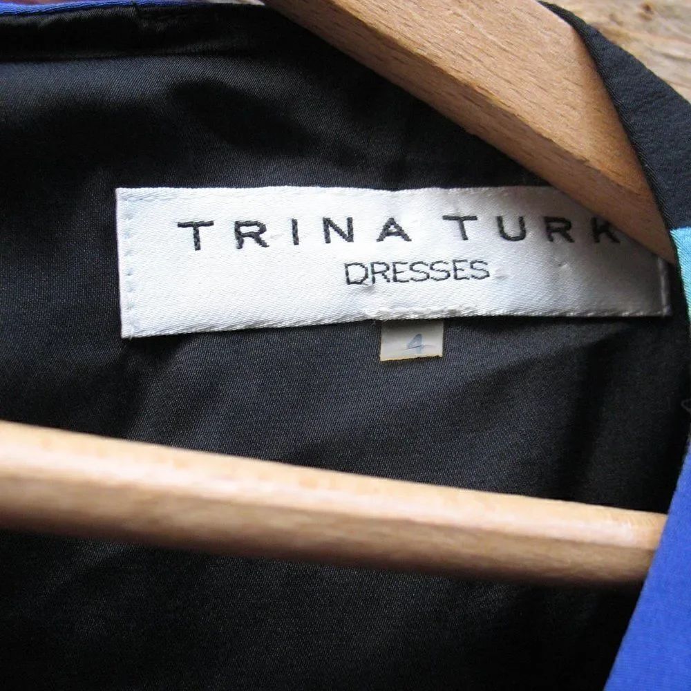 Trina Turk Silk Print Mod Shift Dress - Picture 9 of 9